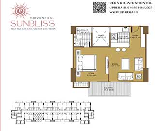 Purvanchal Sunbliss Floor Layout